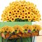 10 Bunches Artificial Sunflowers – Spring Tabletop Decor Faux Mums & Daisy Plants with Stems, UV-Resistant Silk Flowers for Home, Wedding, Garden, Indoor & Outdoor DIY Decor